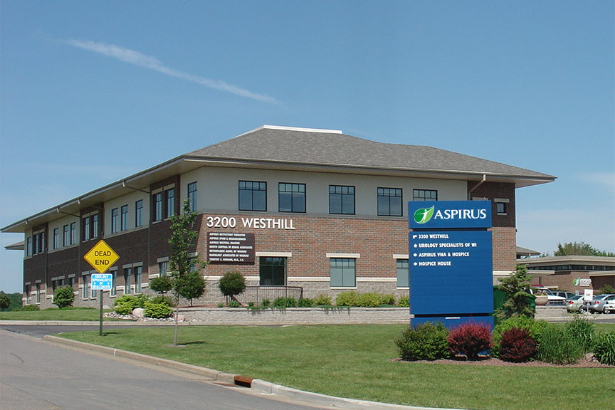 Picture of Aspirus Outpatient Therapy building on Westhill Drive in Wausau WI